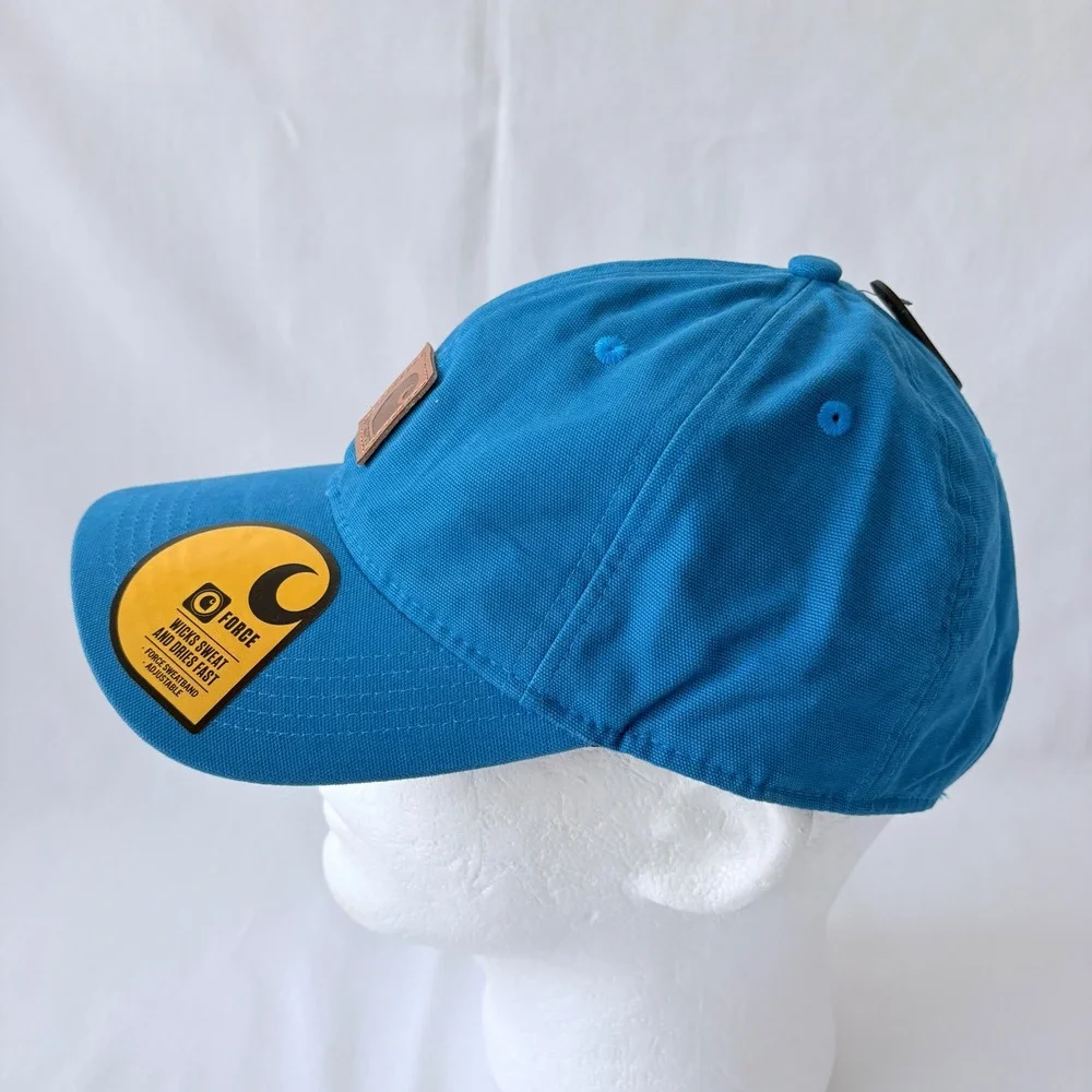 Carhartt Blue Odessa Force Adjustable Mens Canvas‎ Baseball Hat NWT